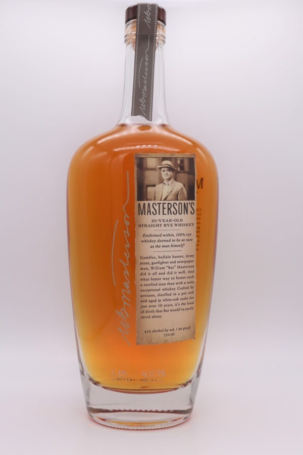 Mastersons Whiskey 10 Year Rye