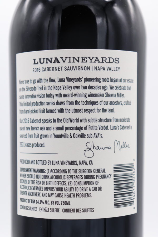 Luna Cabernet Sauvignon 2016 - Image 2