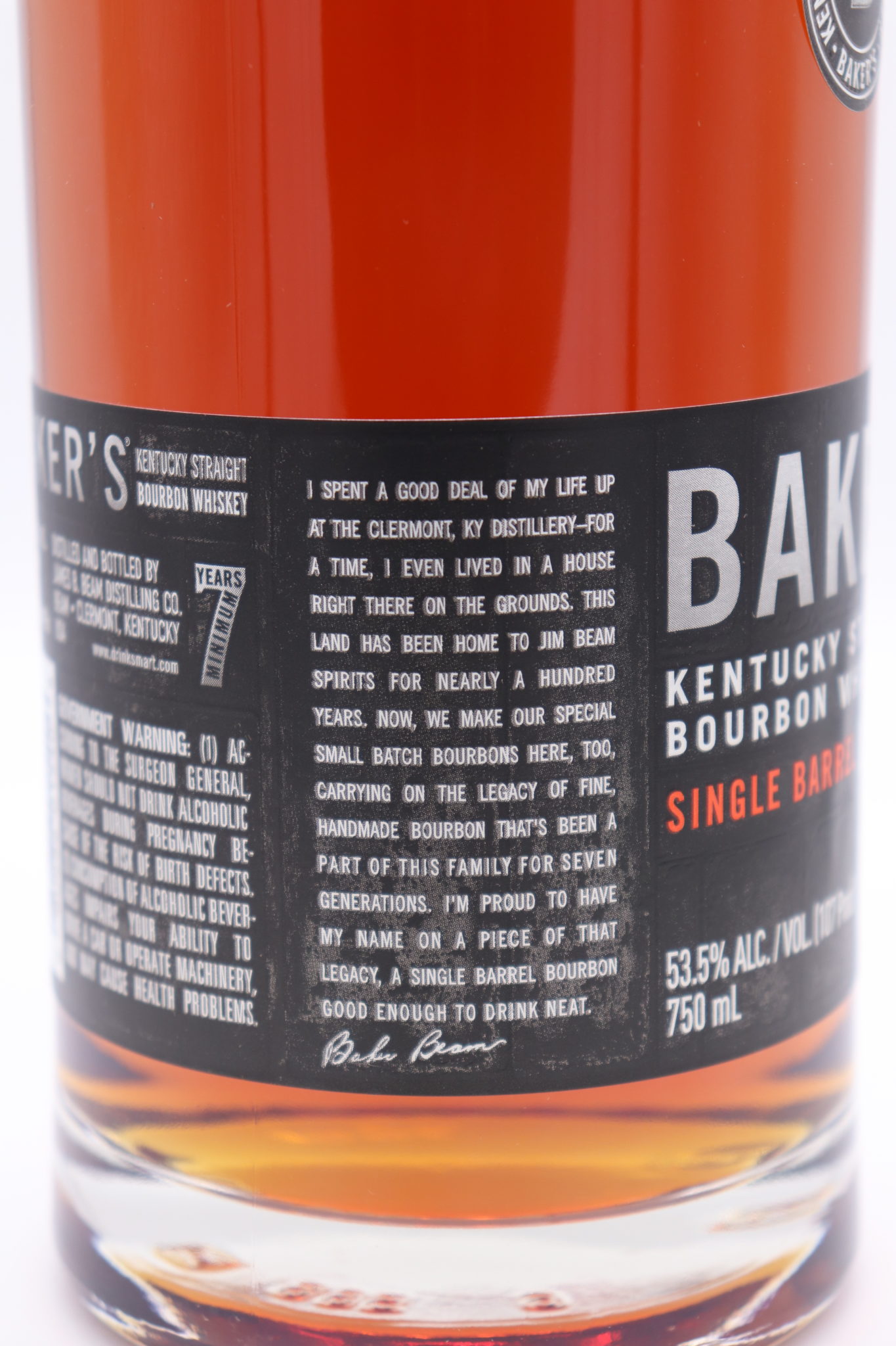 Bakers Single Barrel 7 Year Bourbon - Old Vine Wine & Spirits