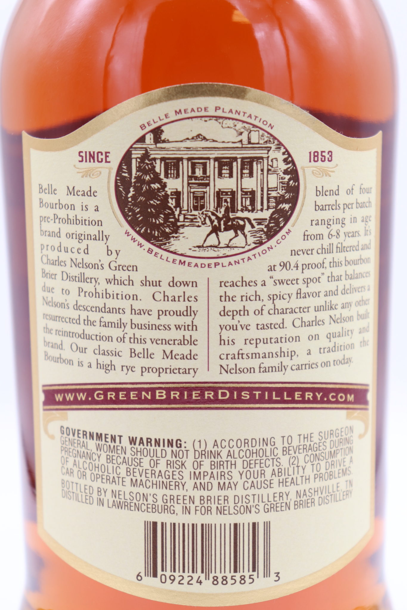 Belle Meade Sour Mash Bourbon - Old Vine Wine & Spirits